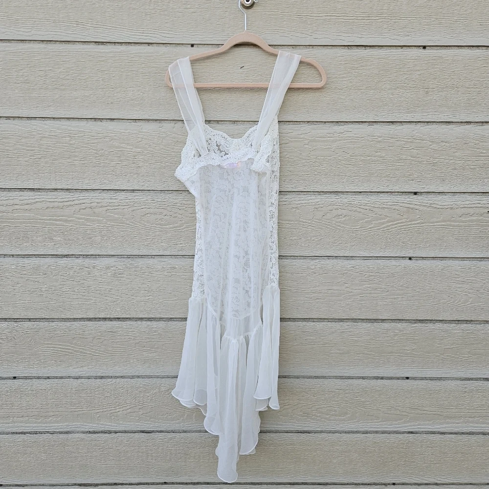 vintage Amelia's white lace bridal nightie SEE MEASUREMENTS - Picture 2 of 7